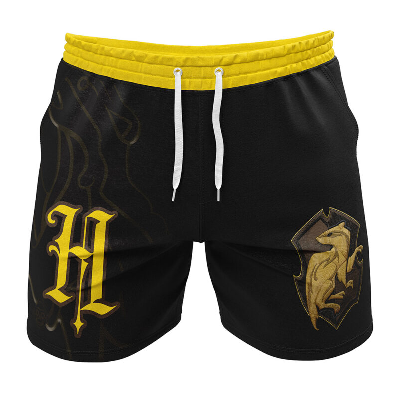 Hogwarts Legacy Hufflepuff V2 Harry Potter Gym Shorts