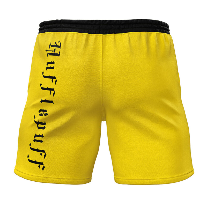 Hogwarts Legacy Hufflepuff Harry Potter Gym Shorts - Image 2