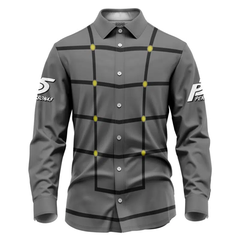 Joker Phantom Persona 5 Long Sleeve Button Up Shirt