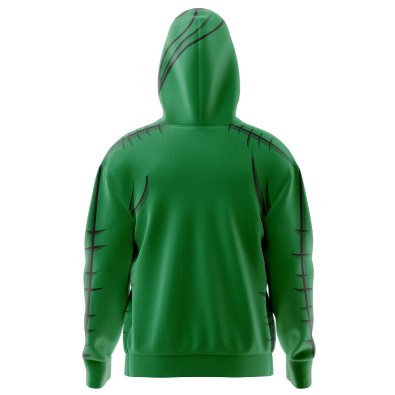 Oogie Boogie Green The Nightmare Before Christmas Full Face Zip Hoodie - Image 2