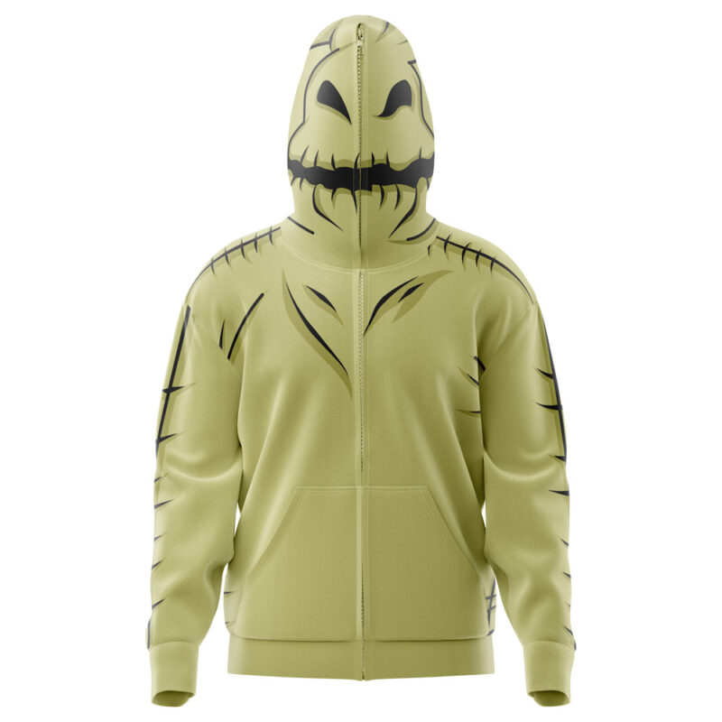Oogie Boogie The Nightmare Before Christmas Disney Full Face Zip Hoodie