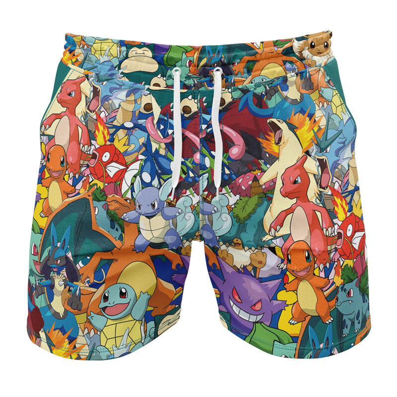Pocket Monsters Pokemon Gym Shorts