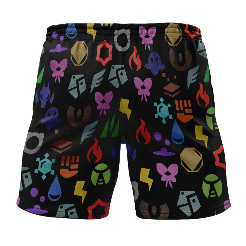 Pokemon Symbols Pokemon Gym Shorts