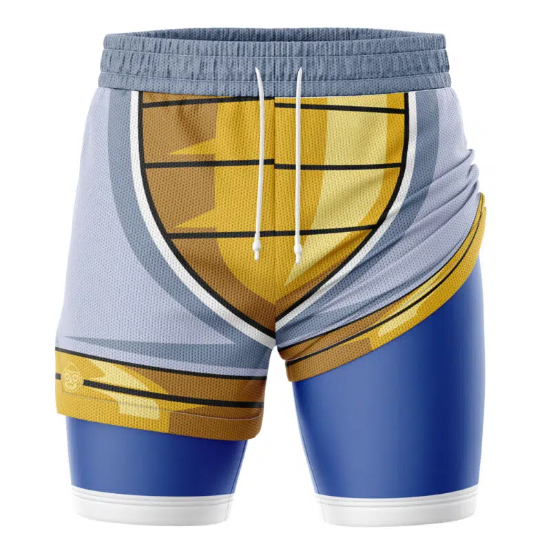 Saiyan Battle Suit DBZ 2-in-1 Performance Shorts - Image 3