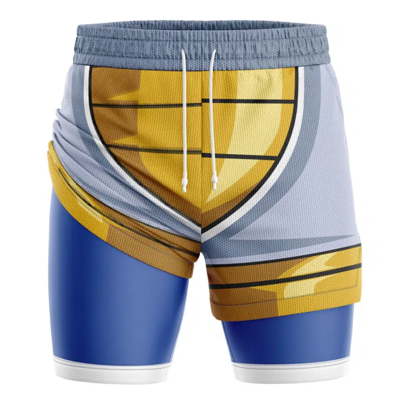 Saiyan Battle Suit DBZ 2-in-1 Performance Shorts - Image 2