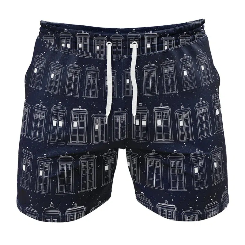 Tardis Doctor Who Gym Shorts