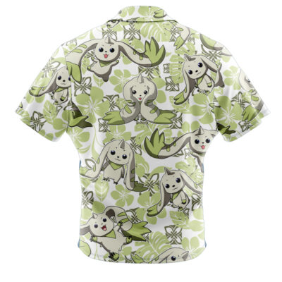Terriermon Digimon Button Up Hawaiian Shirt