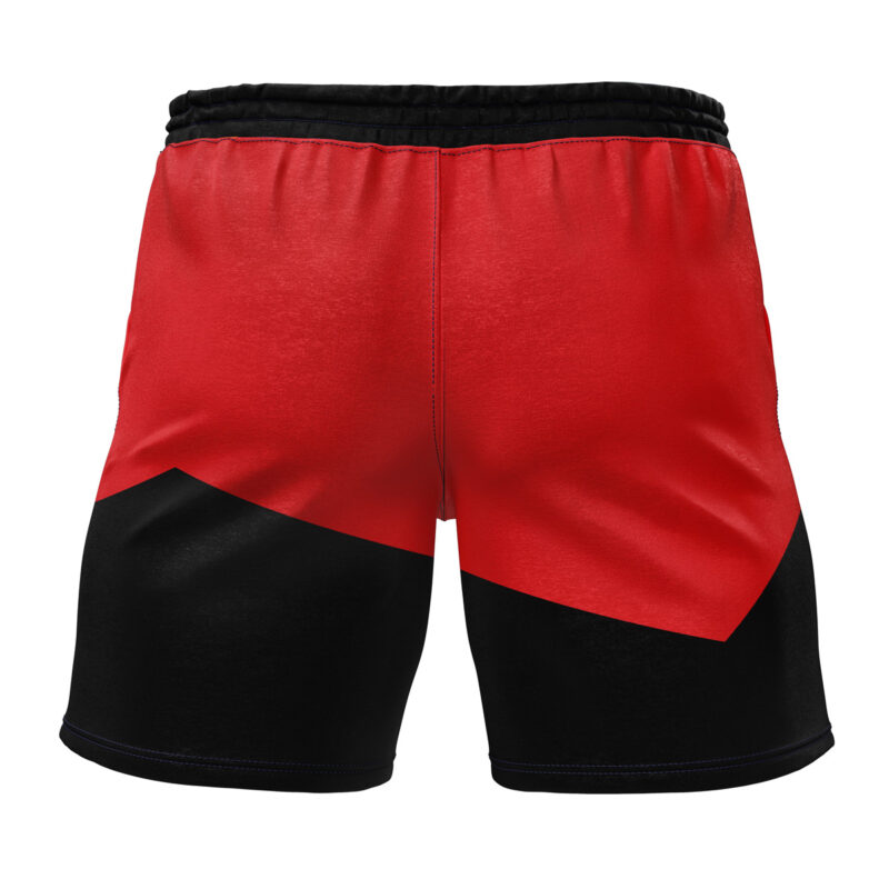 The Next Generation Red Star Trek Gym Shorts - Image 2
