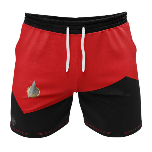 The Next Generation Red Star Trek Gym Shorts