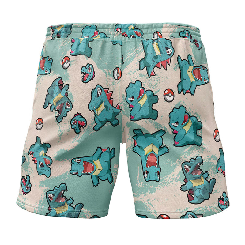 Totodile Pokemon Gym Shorts - Image 2