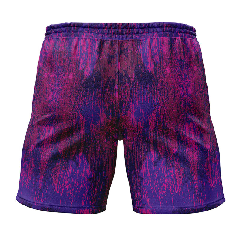 Trippy Ghostly Evolution Gastly Pokemon Gym Shorts - Image 2