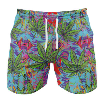 Trippy Weed Gym Shorts