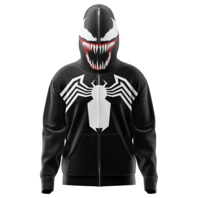 Venom Marvel Full Face Zip Hoodie