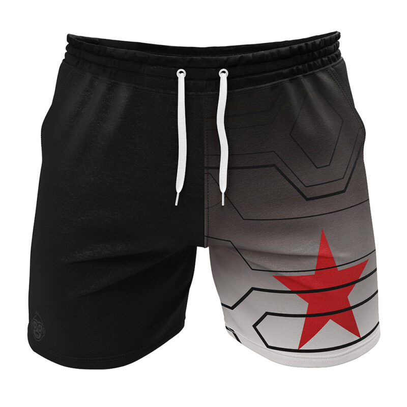 Winter Soldier Cosplay Marvel Gym Shorts