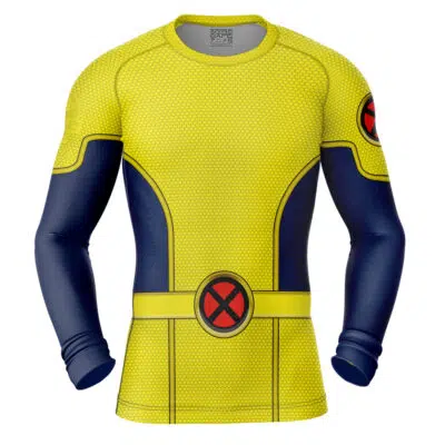 X-Men Generic Uniform Marvel Long Sleeve Rash Guard Compression