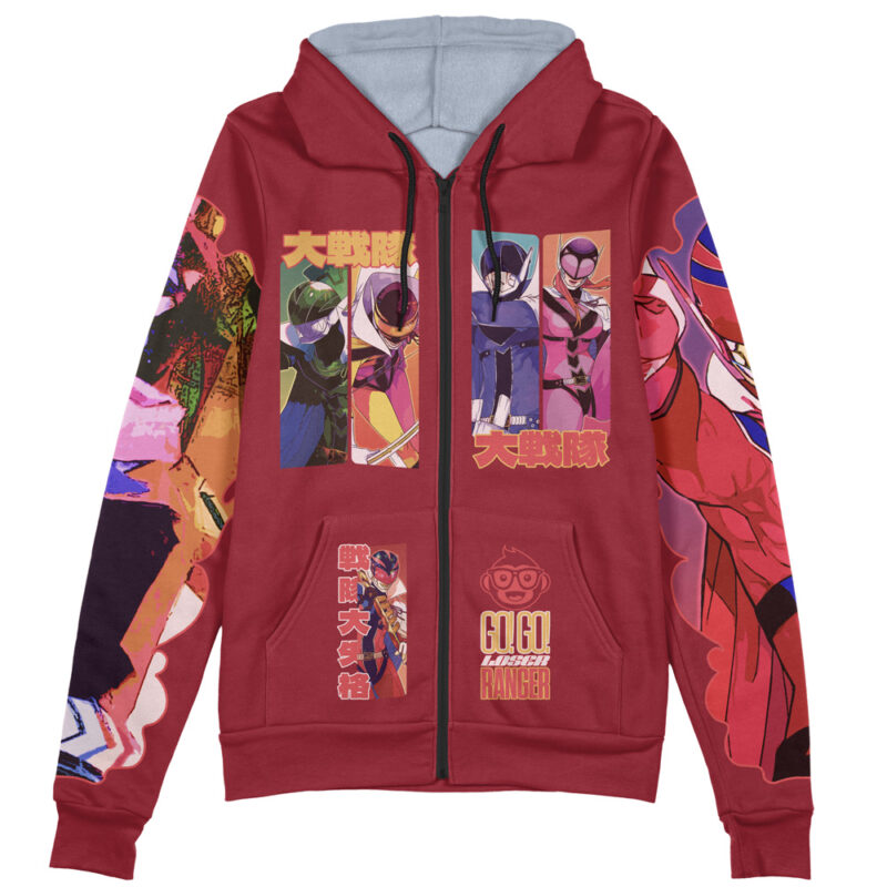 Go Go Loser Ranger Streetwear Zip Hoodie Jacket - Image 2