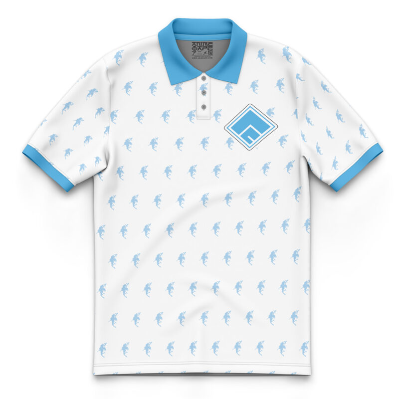 Aqua Pattern Konosuba Polo Shirt