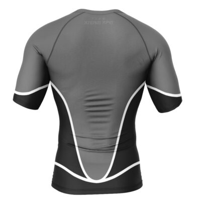 Black Lantern DC Comics Short Sleeve Rash Guard Compression Shirt
