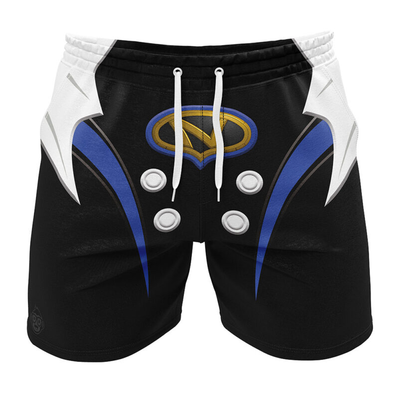 Blue Psycho Ranger Power Rangers Gym Shorts