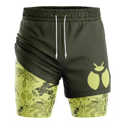 Bug Pokemon 2-in-1 Performance Shorts