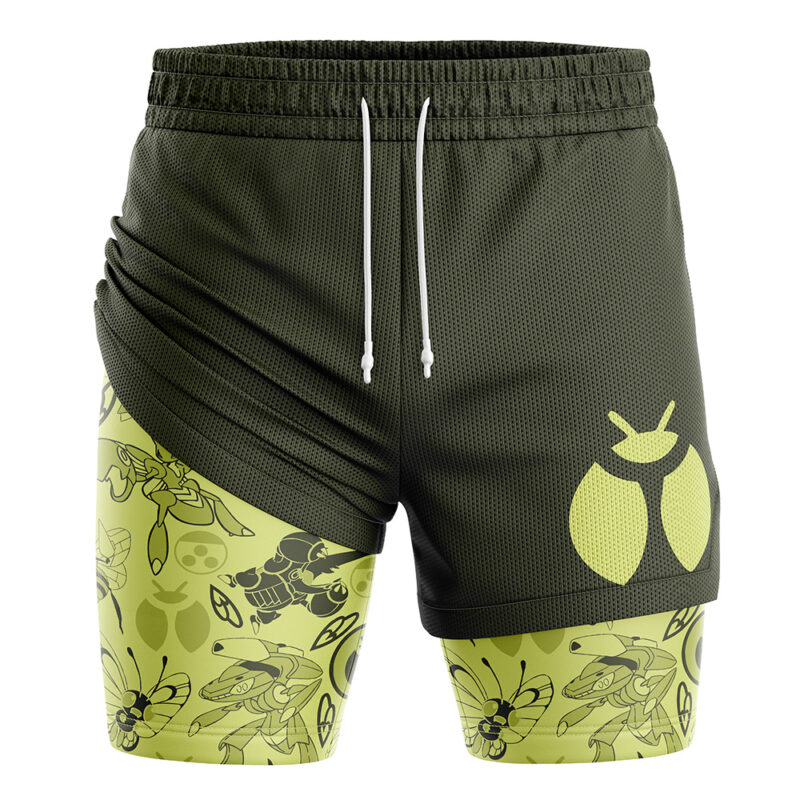 Bug Pokemon 2-in-1 Performance Shorts
