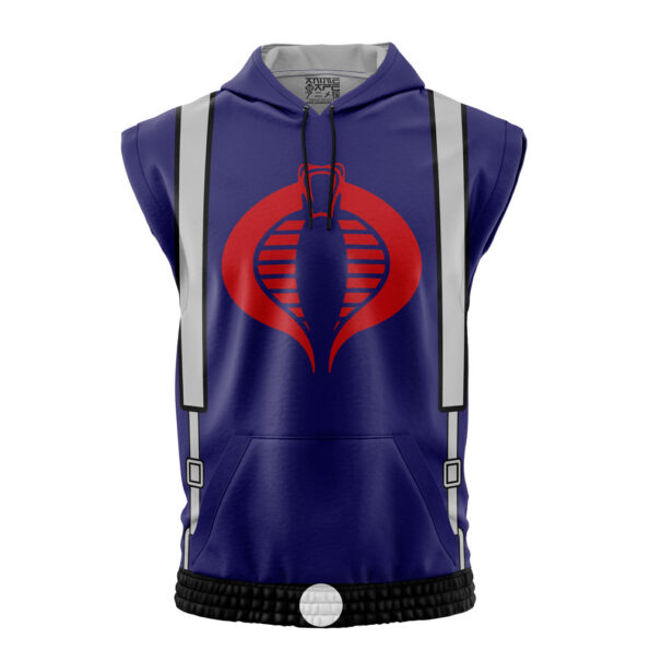 Cobra Trooper Cartoon Version GI Joe Sleeveless Hoodie