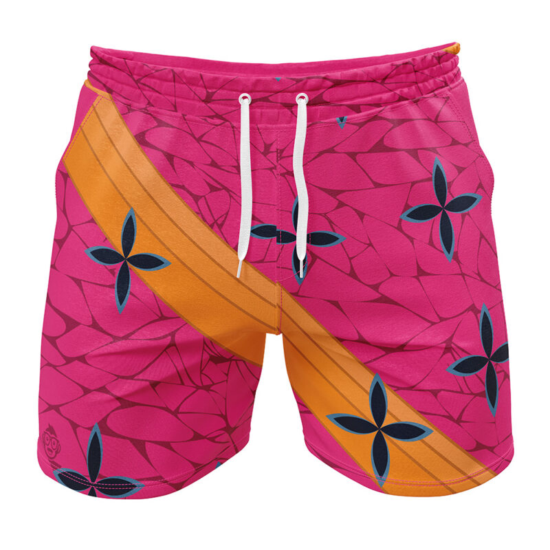 Daki Belt Pattern Demon Slayer Gym Shorts