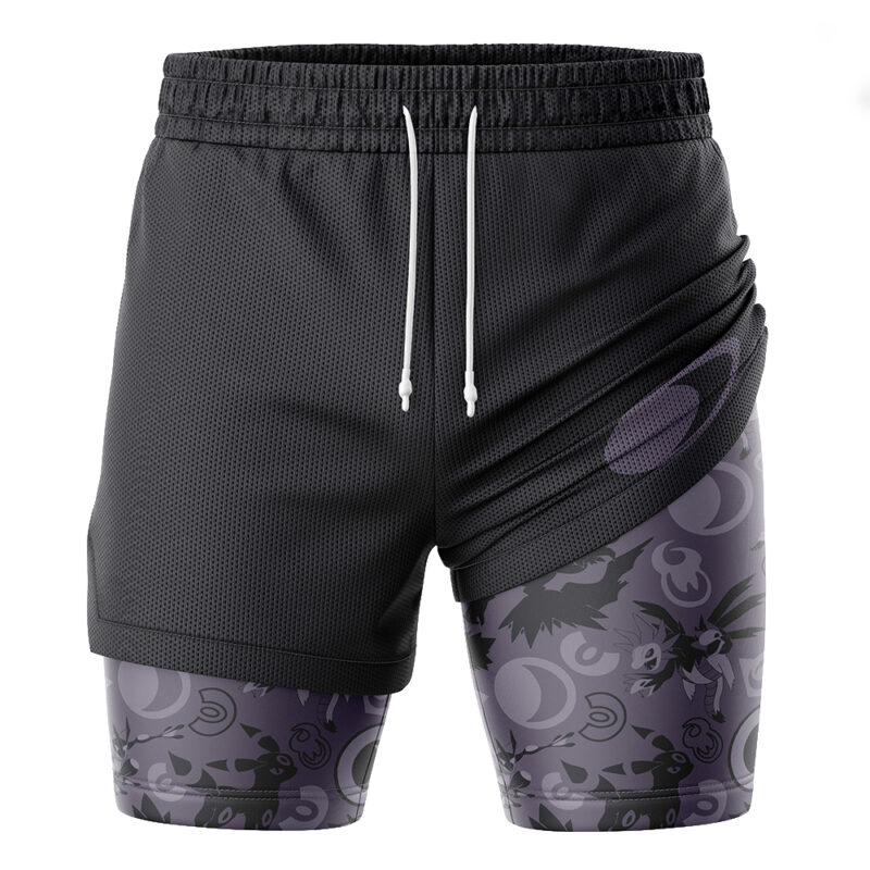 Dark Pokemon 2-in-1 Performance Shorts - Image 3