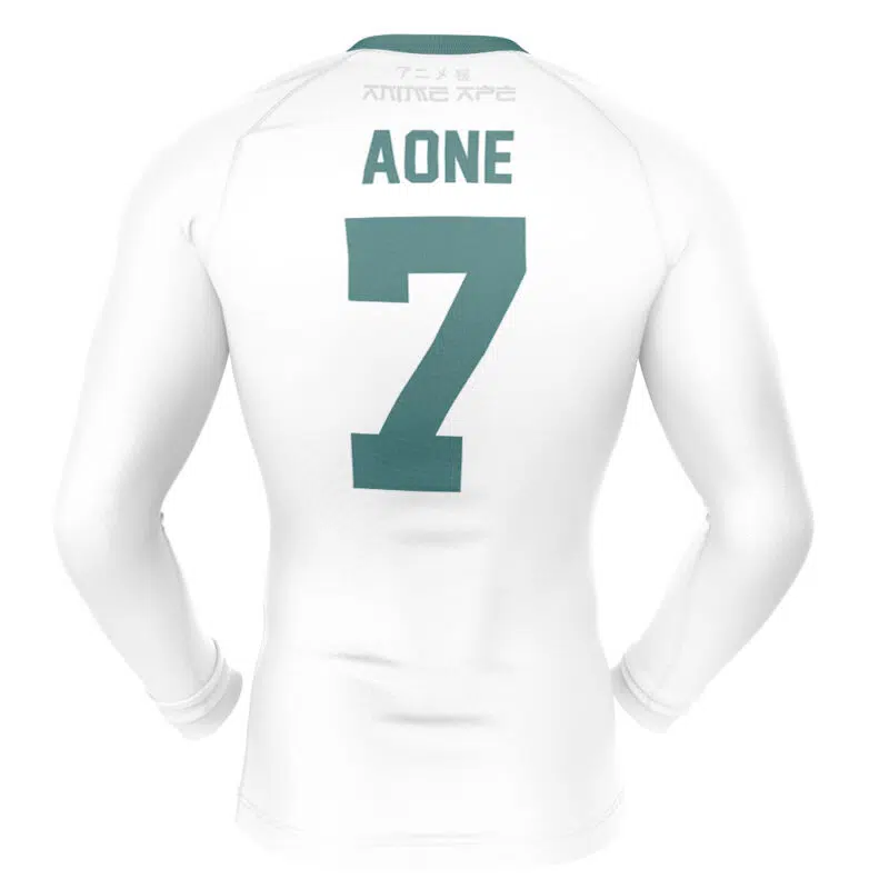 Date Tech Aone #7 Haikyuu Long Sleeve Rash Guard Compression