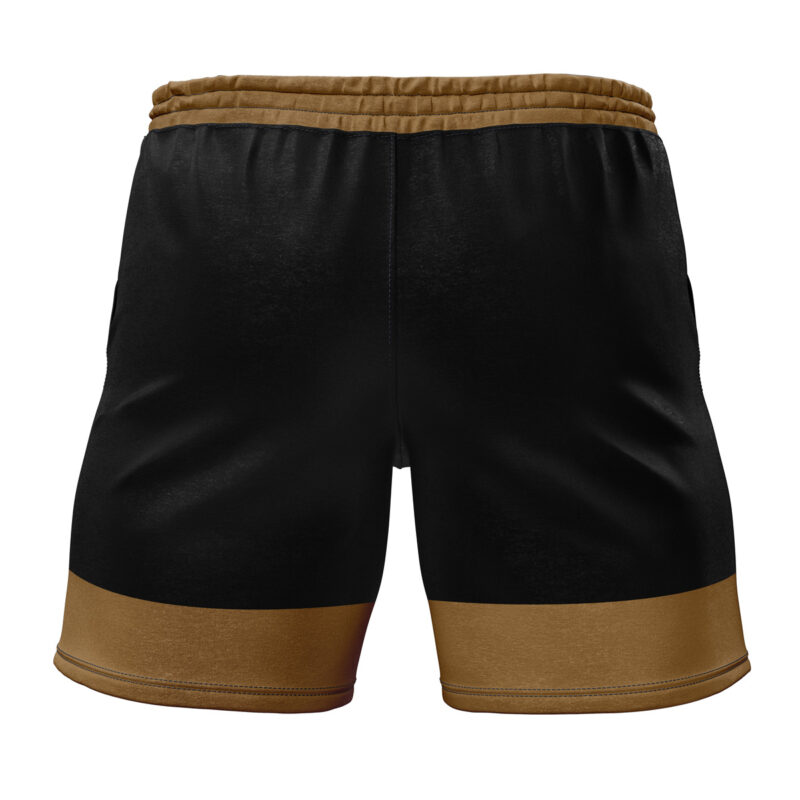 Dino Thunder Black Dino Mighty Morphin Power Rangers Gym Shorts - Image 2