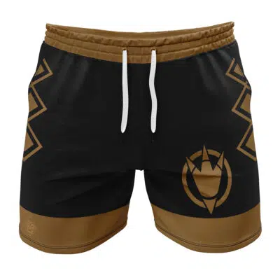 Dino Thunder Black Dino Mighty Morphin Power Rangers Gym Shorts
