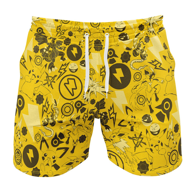 Electric Pokemon Gym Shorts