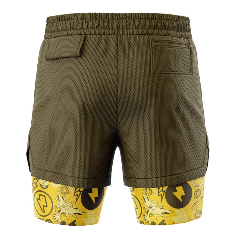 Electric Pokemon 2-in-1 Performance Shorts - Image 4