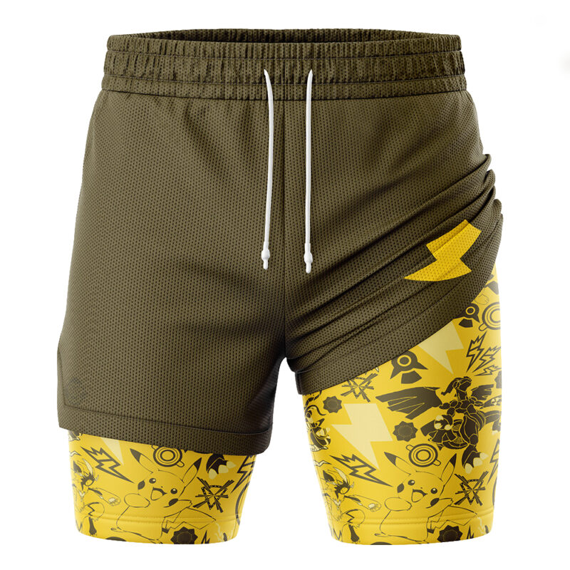 Electric Pokemon 2-in-1 Performance Shorts - Image 3
