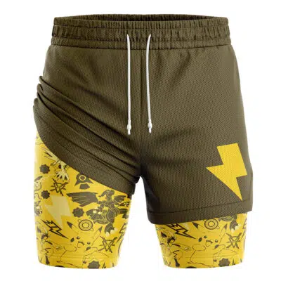 Electric Pokemon 2-in-1 Performance Shorts