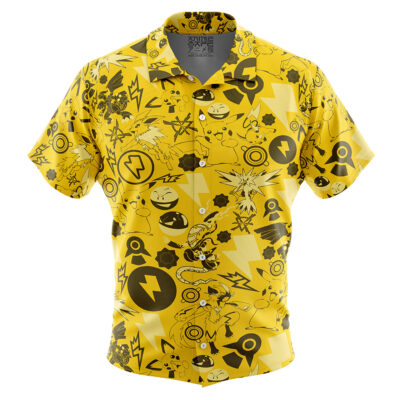 Electric Pokemon Button Up Hawaiian Shirt