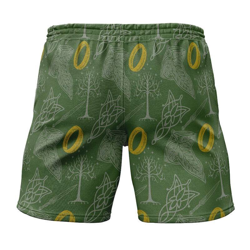 Elven Lord of the Rings Gym Shorts - Image 2