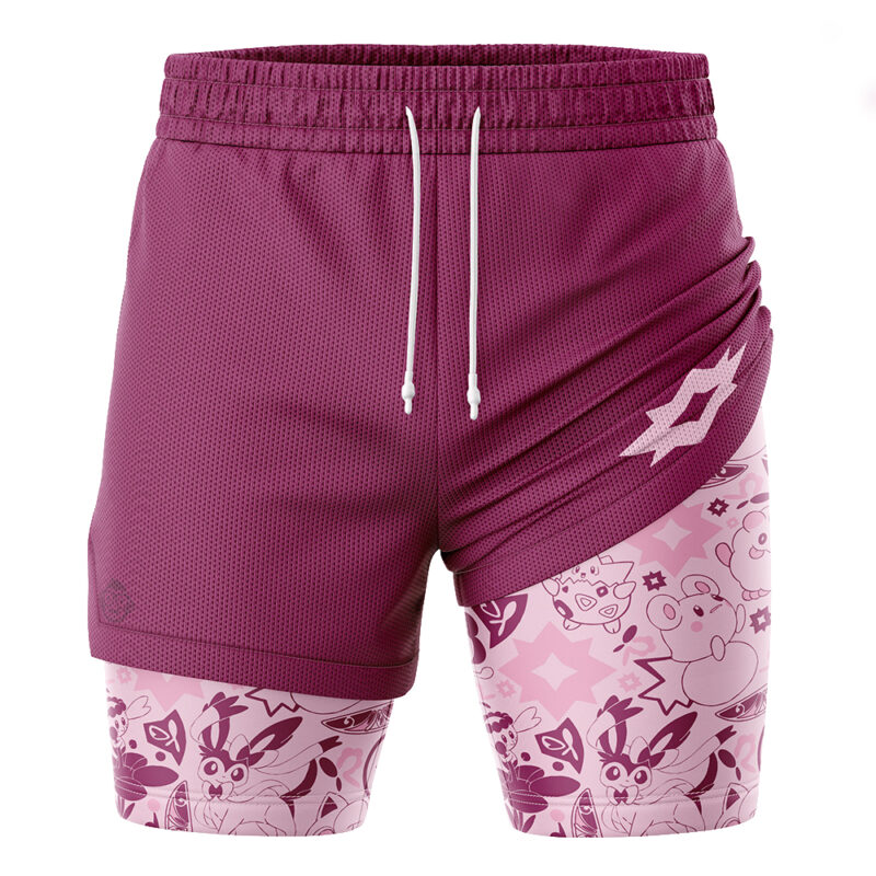 Fairy Pokemon 2-in-1 Performance Shorts - Image 3