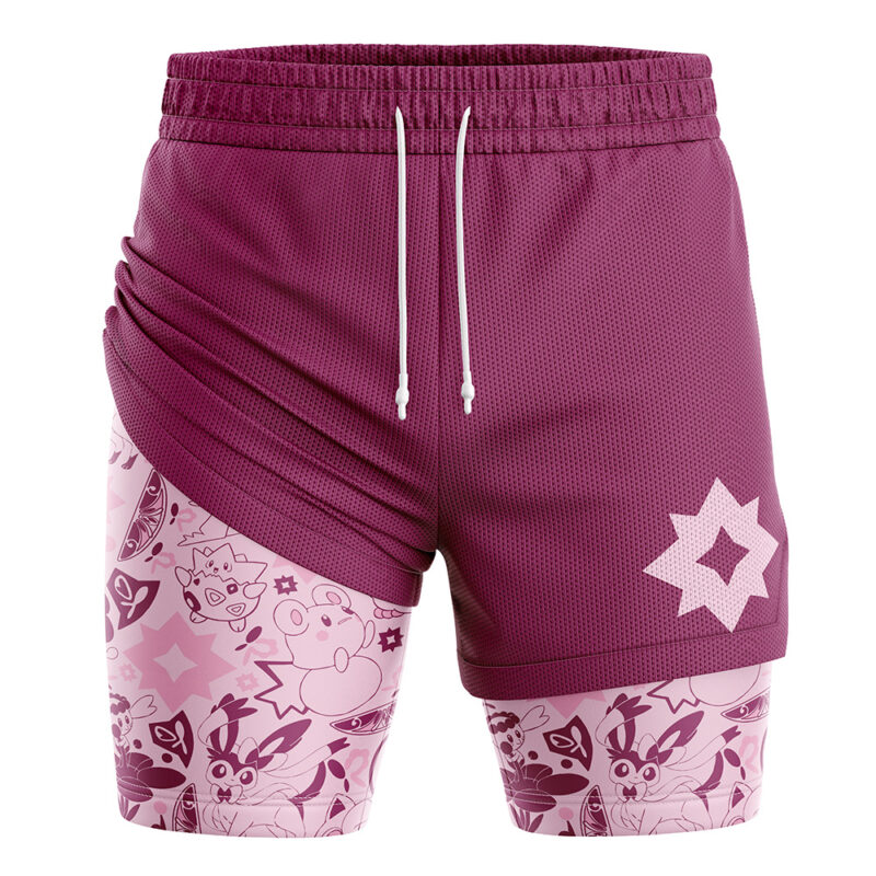 Fairy Pokemon 2-in-1 Performance Shorts
