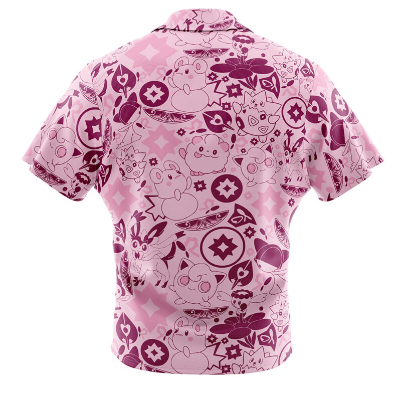 Fairy Pokemon Button Up Hawaiian Shirt - Image 2