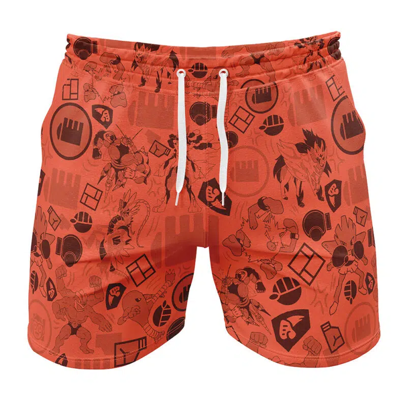 Fighting Pokemon Gym Shorts