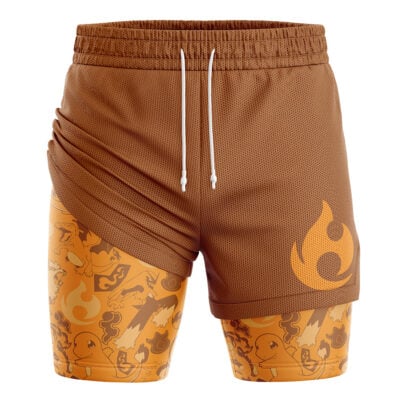 Fire Pokemon 2-in-1 Performance Shorts