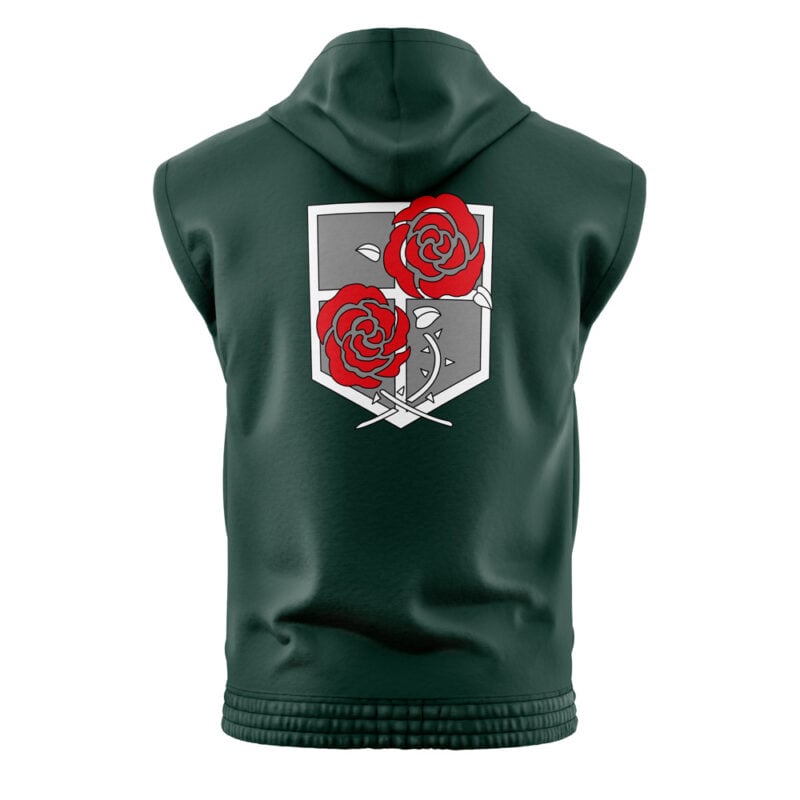 Garrison Attack on Titan Sleeveless Hoodie - Image 2