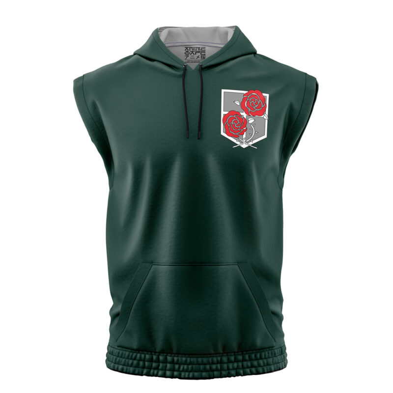 Garrison Attack on Titan Sleeveless Hoodie
