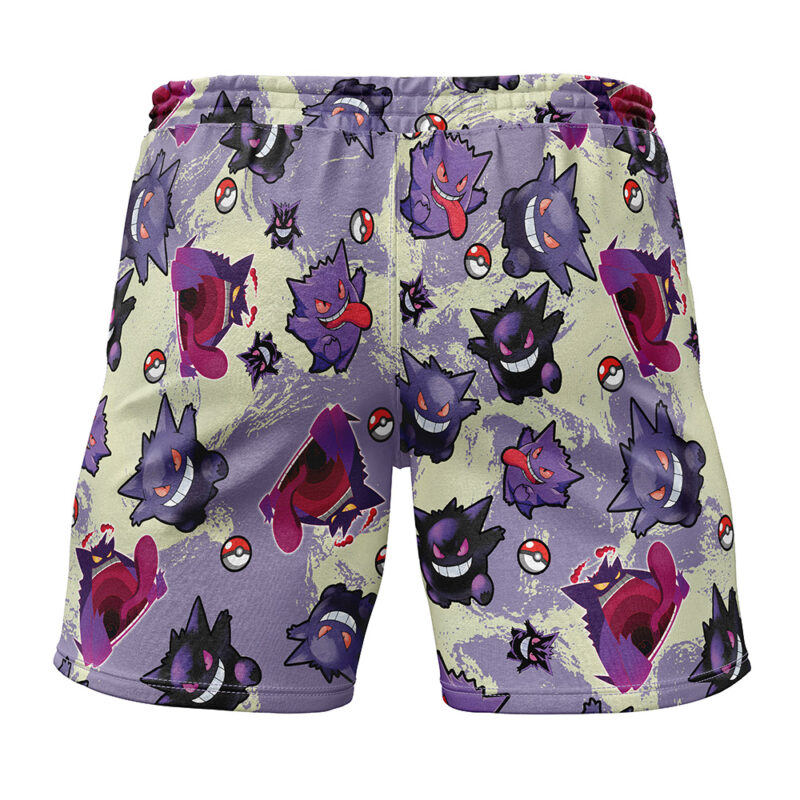 Gengar Pattern Pokemon Gym Shorts - Image 2