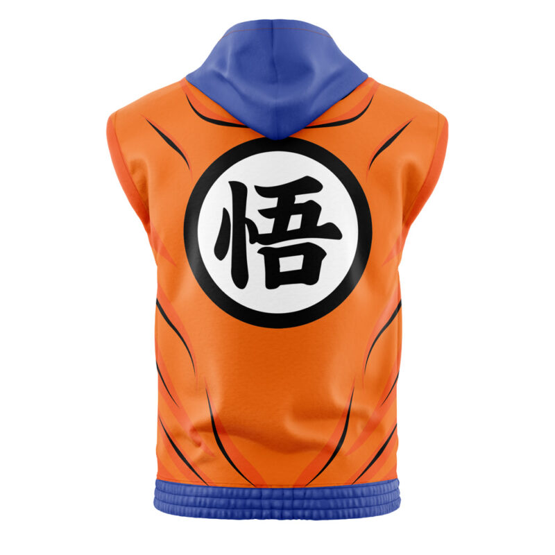 Goku Gi DBZ Sleeveless Hoodie - Image 2