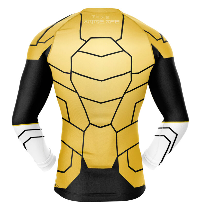 Gold Lantern DC Comics Long Sleeve Rash Guard Compression