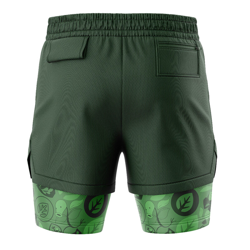 Grass Pokemon 2-in-1 Performance Shorts - Image 4