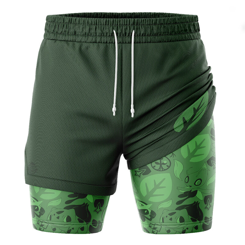 Grass Pokemon 2-in-1 Performance Shorts - Image 3