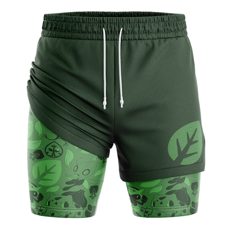 Grass Pokemon 2-in-1 Performance Shorts